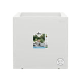 ELHO Pot de fleurs Vivo Next Square 40 - Ø 39 x H 38 cm - Intérieur,Extérieur - 100% recyclé -  Blanc