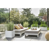 ELHO Pot de fleurs Vivo Next Square 40 - Ø 39 x H 38 cm - Intérieur,Extérieur - 100% recyclé -  Blanc