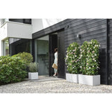 ELHO Pot de fleurs Vivo Next Square 40 - Ø 39 x H 38 cm - Intérieur,Extérieur - 100% recyclé -  Blanc