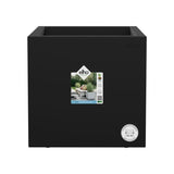 ELHO Bac a fleurs Vivo Next Square 40 - Ø 39 x H 38 cm - Intérieur,Extérieur - 100% recyclé - Noir