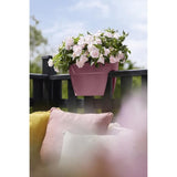 ELHO Pot de fleurs/Balconniere Vibia Campana Flower Bridge - Balcon extérieur - L 26 x W 39 x H 22 cm - Rose Poussiere