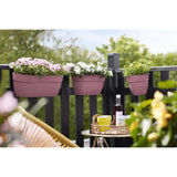 ELHO Pot de fleurs/Balconniere Vibia Campana Easy Hanger Medium - Balcon extérieur - L 24.1 x W 36 x H 26.5 cm - Rose Poussiere