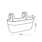 ELHO Balconniere Vibia Campana Easy Hanger Large -  7,5 L - 46 x 24 x 26,5 cm - Jaune miel