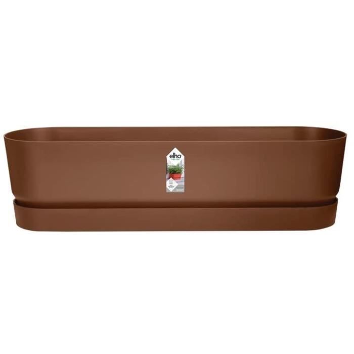 GREENVILLE Oval Planter - Plastic - Ø70 - Glazed Brown