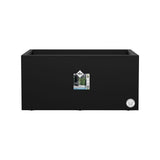 ELHO Bac a fleurs Vivo Next Long 80 - L 78 x W 39 x H 38 cm - Intérieur,Extérieur - 100% recyclé - Noir