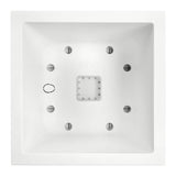 ELHO Bac a fleurs Vivo Next Square 30  - Ø 30 x H 29 cm - Intérieur,Extérieur - 100% recyclé - Blanc