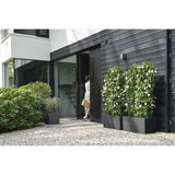 ELHO Bac a fleurs Vivo Next Square 30  - Ø 30 x H 29 cm - Intérieur,Extérieur - 100% recyclé - Noir
