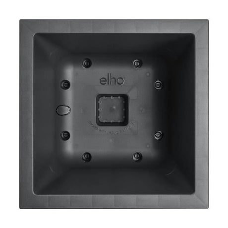 ELHO Bac a fleurs Vivo Next Square 30  - Ř 30 x H 29 cm - Intérieur,Extérieur - 100% recyclé - Noir