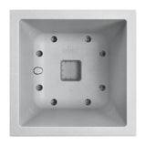 ELHO Bac a fleurs Vivo Next Square 30  - Ø 30 x H 29 cm - Intérieur,Extérieur - 100% recyclé - Gris