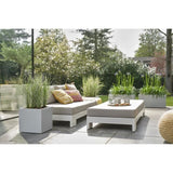 ELHO Bac a fleurs Vivo Next Square 30  - Ø 30 x H 29 cm - Intérieur,Extérieur - 100% recyclé - Gris