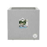 ELHO Bac a fleurs Vivo Next Square 30  - Ø 30 x H 29 cm - Intérieur,Extérieur - 100% recyclé - Gris
