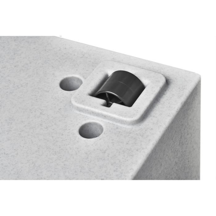 Elho Bac a fleurs Vivo Next Long 60 - L 59 x W 30 x H 29 cm - Intérieur,Extérieur - 100% recyclé - Gris