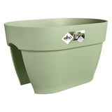 ELHO Pot de fleurs/Balconniere Vibia Campana Flower Bridge - Balcon extérieur - L 26 x W 39 x H 22 cm - Vert Pistache