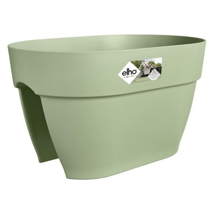 ELHO Pot de fleurs/Balconniere Vibia Campana Flower Bridge - Balcon extérieur - L 26 x W 39 x H 22 cm - Vert Pistache