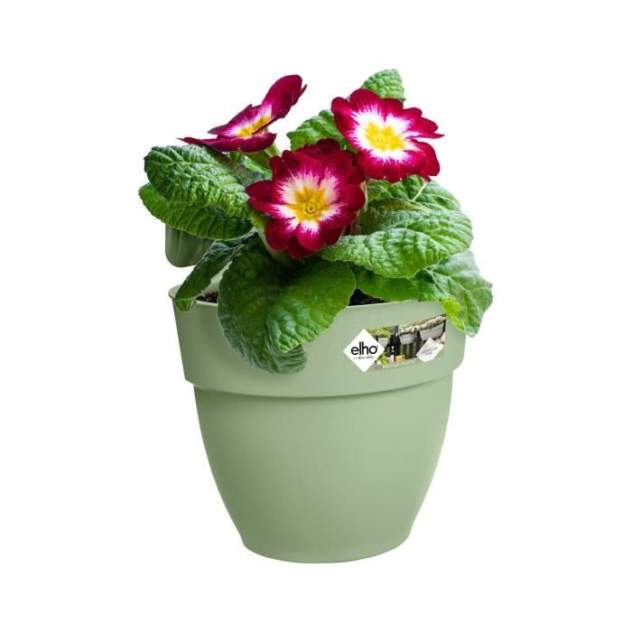 ELHO Pot de fleurs balcon Vibia Campana Easy Hanger Small - 24,1 x 20,5 x H26,5 cm - Vert Pistache - Balcon extérieur