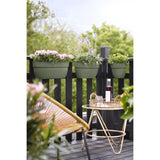 ELHO Balconniere Vibia Campana Easy Hanger L - 24,1 x 46 x H26,5 cm - Vert pistache - Plastique régénéré - Avec réserve d'eau
