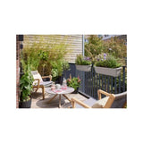ELHO Balconniere Noa Large - L 65 x W 20 x H 18 cm - Balcon,extérieur - 100% recyclé - Gris