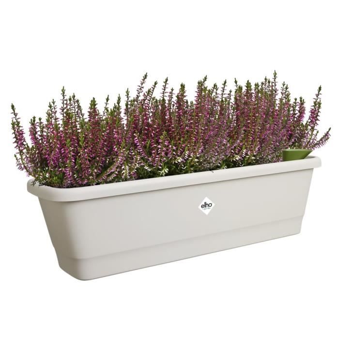 ELHO Balconniere Noa Large - L 65 x W 20 x H 18 cm - Balcon,extérieur - 100% recyclé - Gris