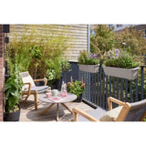 ELHO Balconniere Noa Xl - L 78 x W 20 x H 18 cm - Balcon,extérieur - 100% recyclé - Gris