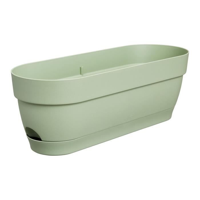 ELHO Balconniere ovale Vibia Campana - Plastique - Réservoir - 50 x 18,2 H 17 cm - Vert