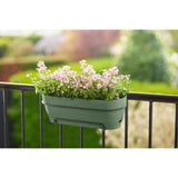 ELHO Balconniere ovale Vibia Campana - Plastique - Réservoir - 50 x 18,2 H 17 cm - Vert