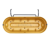 ELHO Balconniere ovale Vibia Campana Allin1 - Plastique - Réservoir - 50,4 x 26 x H17,7cm - Jaune Miel