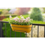 ELHO Balconniere ovale Vibia Campana Allin1 - Plastique - Réservoir - 50,4 x 26 x H17,7cm - Jaune Miel