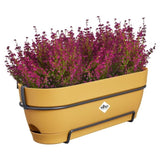 ELHO Balconniere ovale Vibia Campana Allin1 - Plastique - Réservoir - 50,4 x 26 x H17,7cm - Jaune Miel
