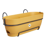 ELHO Balconniere ovale Vibia Campana Allin1 - Plastique - Réservoir - 50,4 x 26 x H17,7cm - Jaune Miel