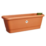 ELHO Balconniere Noa Medium - L 52 x W 20 x H 18 cm - Balcon,extérieur - 100% recyclé - Marron