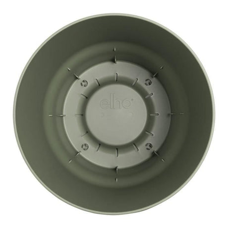 ELHO Pot de fleurs rond Greenville - Ř 55 x H 50 cm - Extérieur - 100% recyclé - Vert
