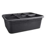 ELHO Bac a fleurs de culture Green Basics Large - L 76 x B 57 x H 27 cm - Culture et récolte - Extérieur - 100% recyclé - Noir