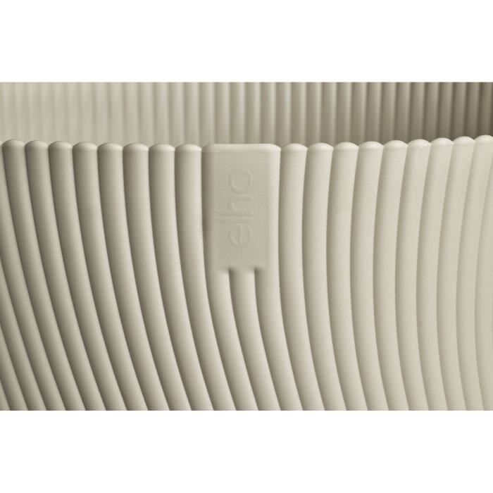 ELHO Pot de fleurs Sereh Rond 30 - Beige - Ø 29.5 x H 25 cm - 100% recyclé