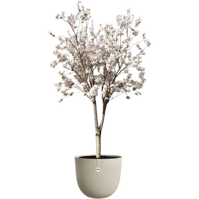 ELHO Pot de fleurs Sereh Rond 47 - Beige - Ř 47 x H 40 cm - 100% recyclé