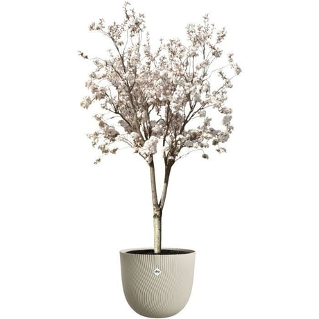 ELHO Pot de fleurs Sereh Rond 47 - Beige - Ř 47 x H 40 cm - 100% recyclé