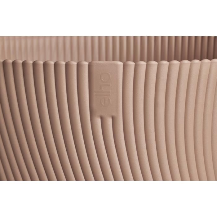 ELHO Pot de fleurs Sereh Rond 47 - Marron - Ø 47 x H 40 cm - 100% recyclé