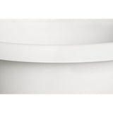 ELHO Pot de fleurs Amiga Rond 25 - Blanc - Ø 24.5 x H 18 cm - Extérieur - 100% recyclé