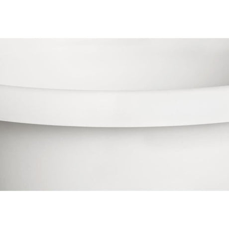 ELHO Pot de fleurs Amiga Rond 25 - Blanc - Ř 24.5 x H 18 cm - Extérieur - 100% recyclé