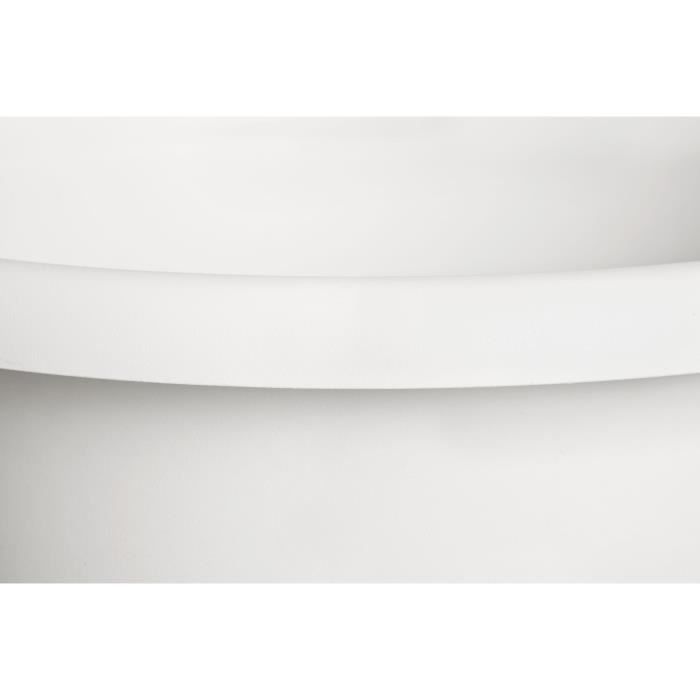 ELHO Pot de fleurs Amiga Rond 30 - Blanc - Ø 29.5 x H 22 cm - Extérieur - 100% recyclé