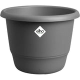 ELHO Pot de fleurs Amiga Rond 35 - Noir - Ø 34.5 x H 26 cm - Extérieur - 100% recyclé