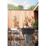 ELHO Balconniere GB Set De Cult - L 55 x B 28.5 x H 25 cm - Living Noir - 100% recyclé