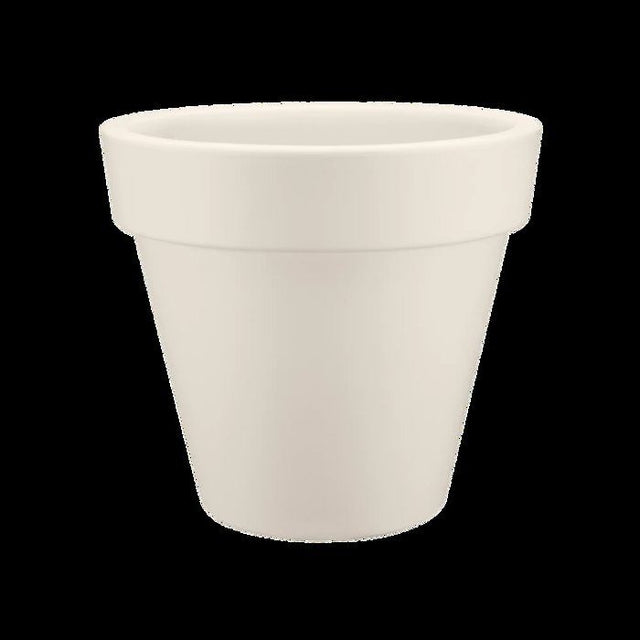ELHO Pot de fleurs Pure Rond 60 - Blanc - Ř 59 x H 54 cm - 100% recyclé