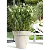 ELHO Pot de fleurs Pure Rond 60 - Blanc - Ø 59 x H 54 cm - 100% recyclé