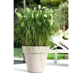 ELHO Pot de fleurs Pure Rond 60 - Blanc - Ř 59 x H 54 cm - 100% recyclé