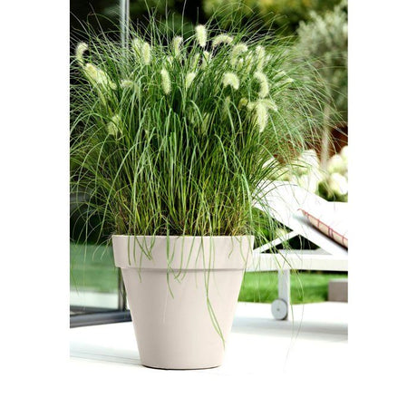 ELHO Pot de fleurs Pure Rond 60 - Blanc - Ř 59 x H 54 cm - 100% recyclé