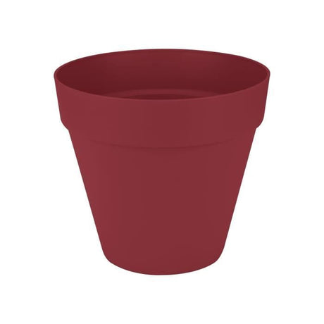 ELHO Pot de fleurs Loft Urban Rond - Rouge - Ř 28.5 x H 26 cm - Extérieur - 100% recyclé