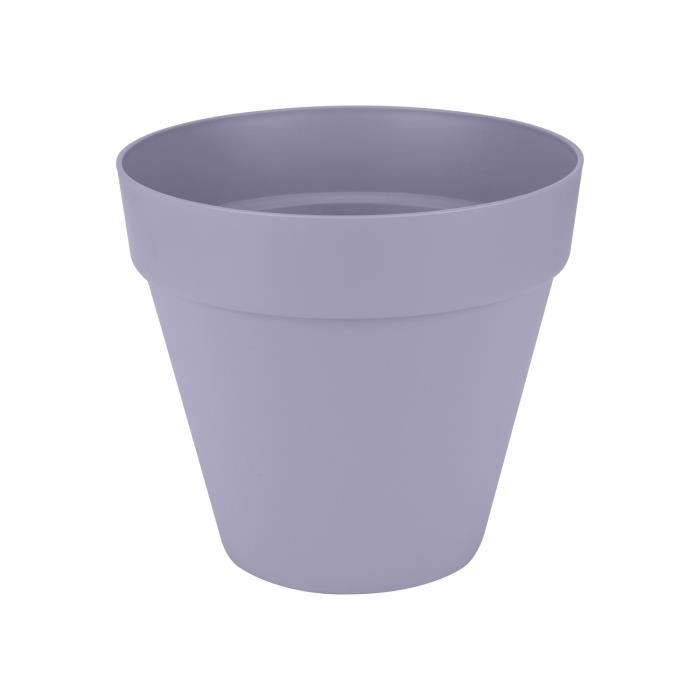 ELHO Pot de fleurs Loft Urban Rond avec roues - Violet - Ø 38.5 x H 35 cm - Extérieur - 100% recyclé
