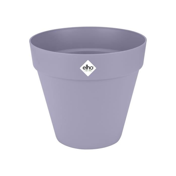 ELHO Pot de fleurs Loft Urban Rond avec roues - Violet - Ø 38.5 x H 35 cm - Extérieur - 100% recyclé