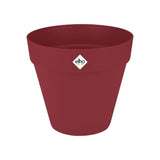 ELHO Pot de fleurs Loft Urban Rond avec roues - Rouge - Ø 38.5 x H 35 cm - Extérieur - 100% recyclé