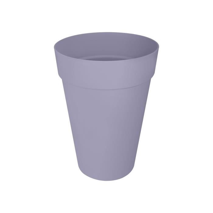 ELHO Pot de fleurs Loft Urban Rond - Haut 35 - Violet - Ø 33,5 x H 45 cm - Extérieur - 100% recyclé